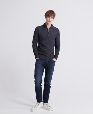 Superdry Keystone Henley Férfi Ugró Szürke | XORPD2346